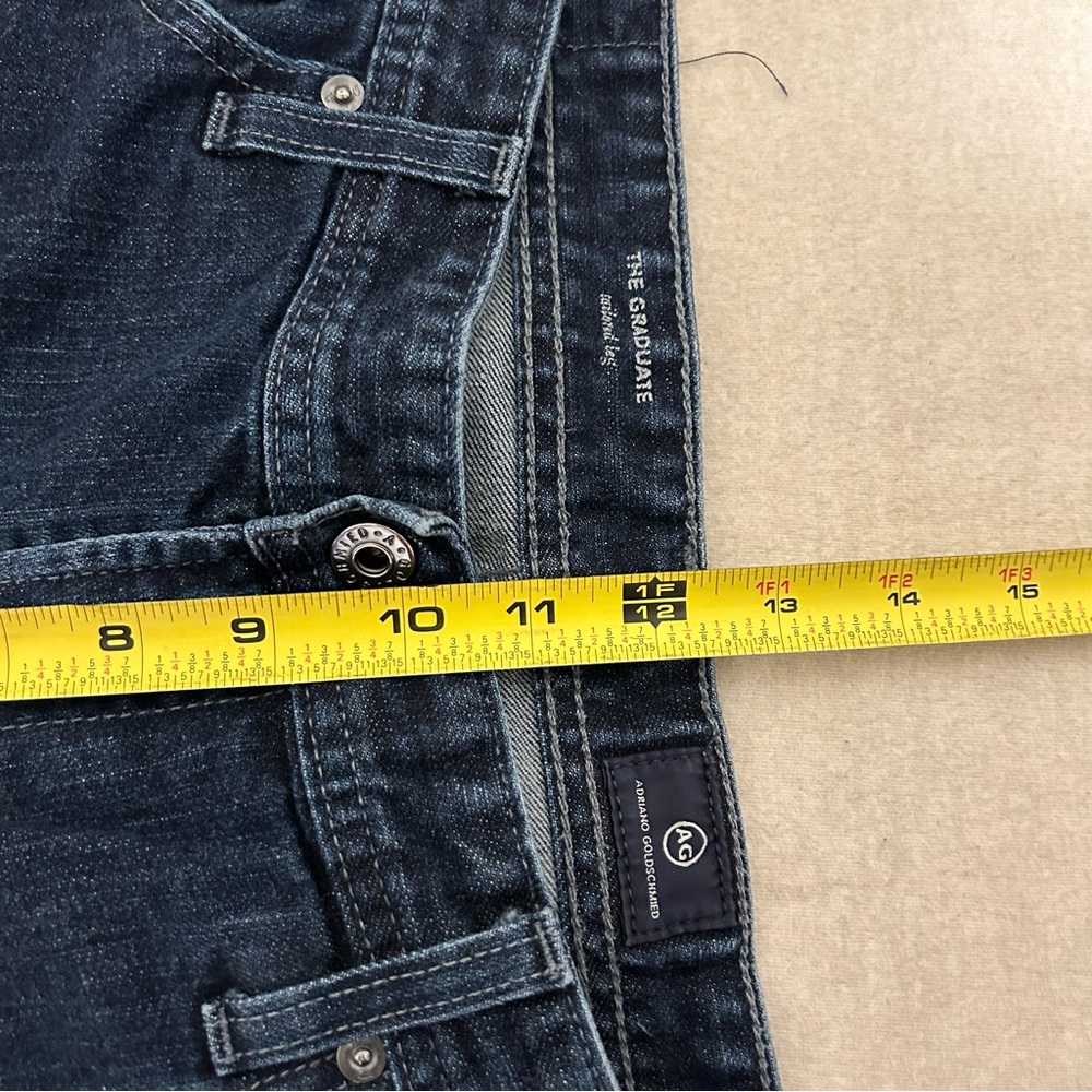 Mens AG Adriano Goldschmied The Graduate Tailored Leg Medium Wash Jeans‎ Size 36 - Picture 10 of 11